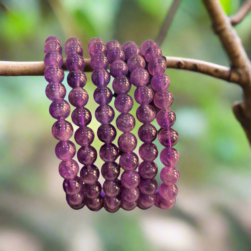 ๐ Natural Amethyst Stone Bracelet ๐