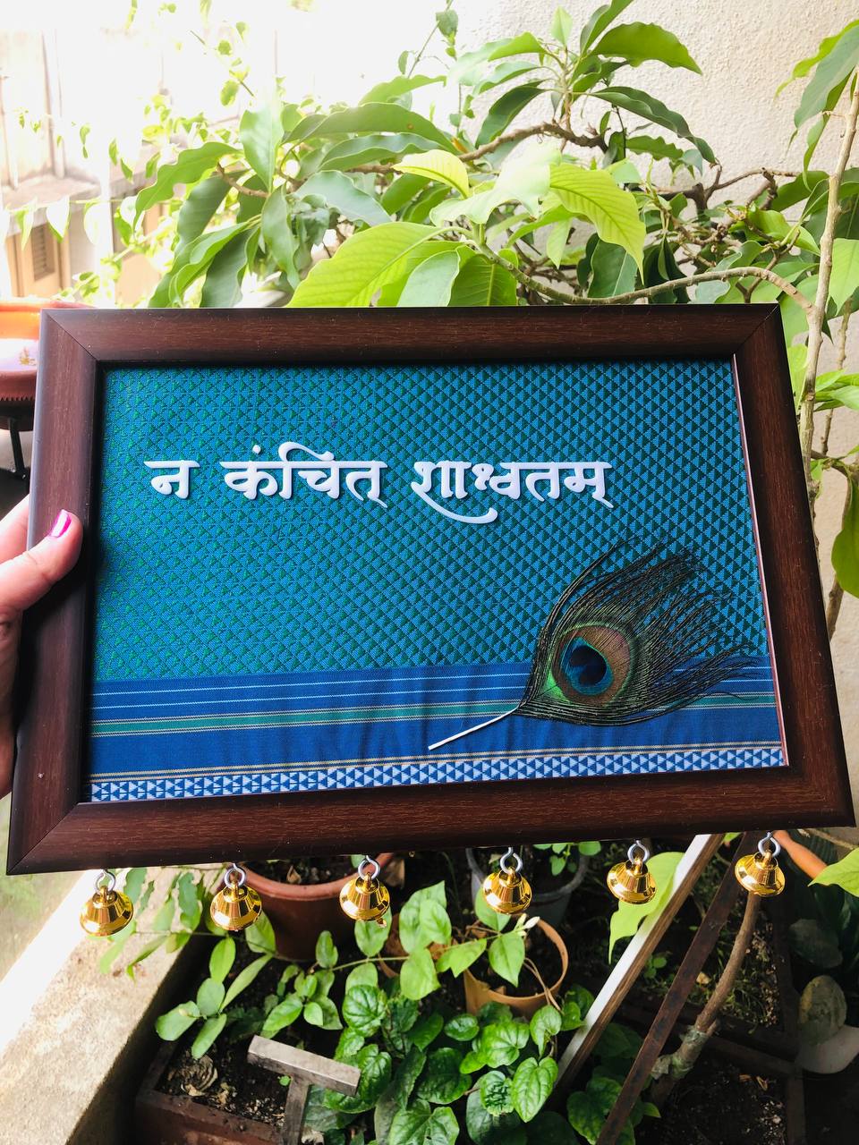 Sacred Verses for a Centered Life with peacock featherЁЯФотЬи