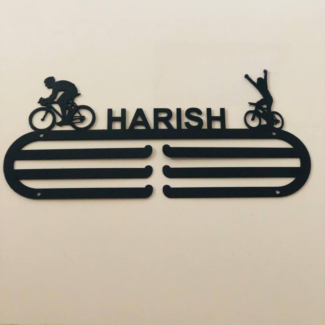 Personalized medal hanger