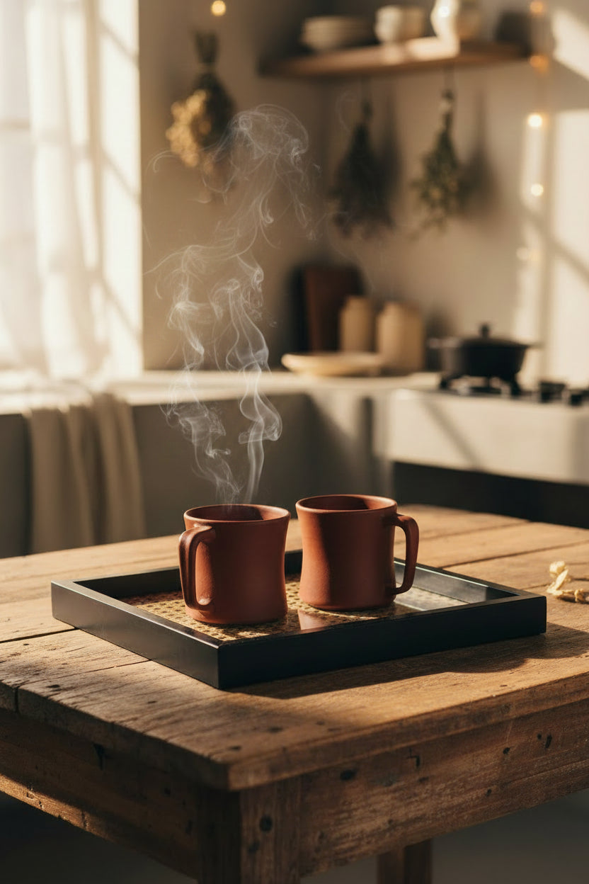 Rattan Cane Serving Tray❣️
