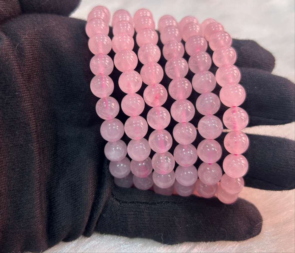 Natural Rose Quartz Bracelet 🍁🍂