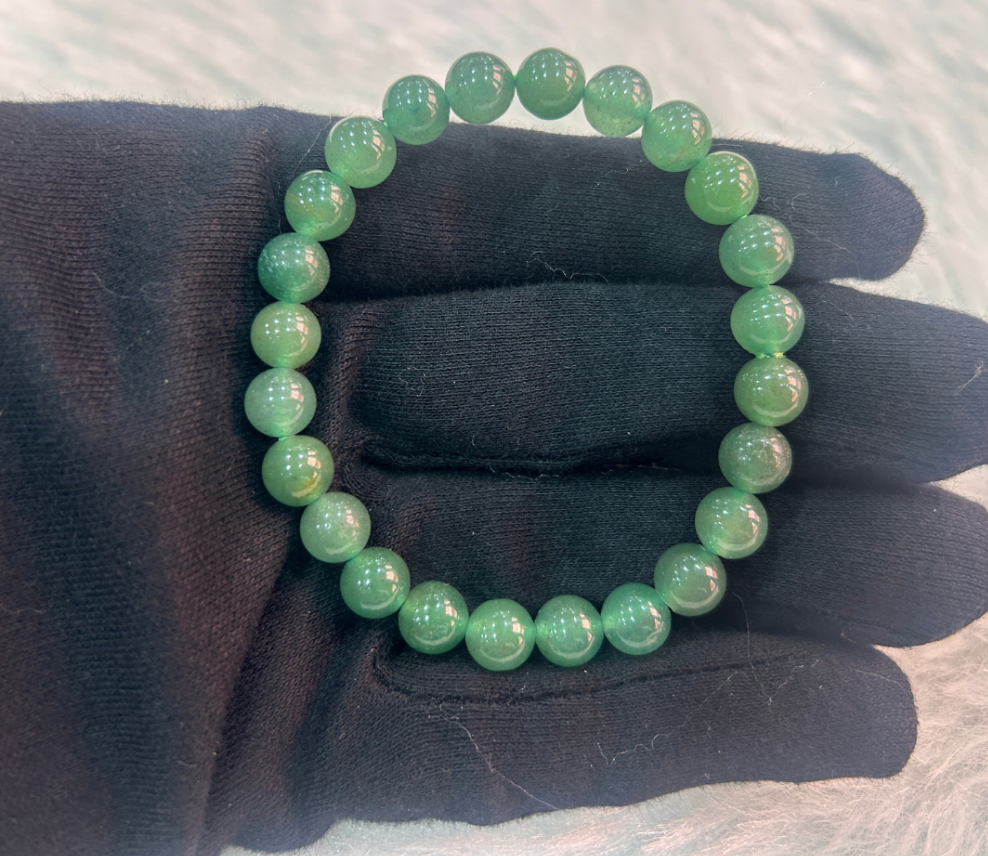 🍀💚 Natural Green Aventurine Bracelet – Stone of Luck & Opportunity 💚🍀