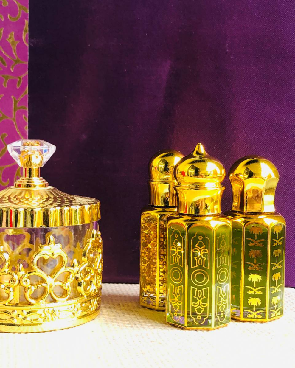 Trio Attar Combo in Royal Golden Bottles 🎁