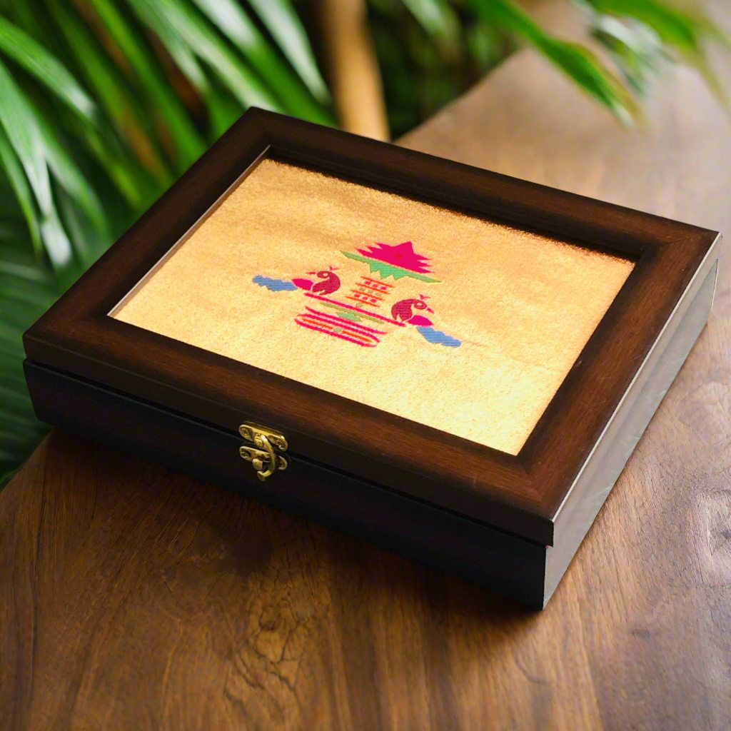 Golden Paithani Jewellery Box ♥️😍✨