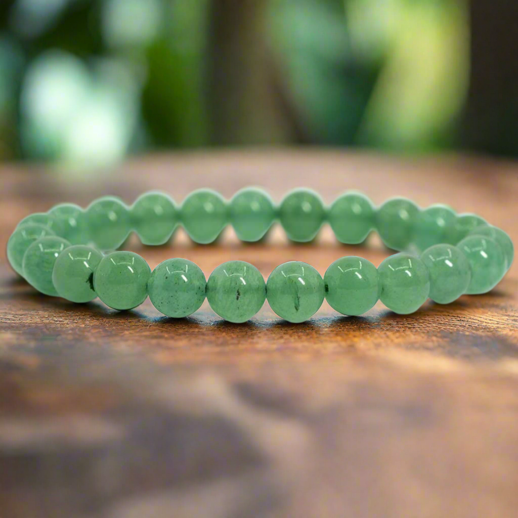 🍀💚 Natural Green Aventurine Bracelet – Stone of Luck & Opportunity 💚🍀