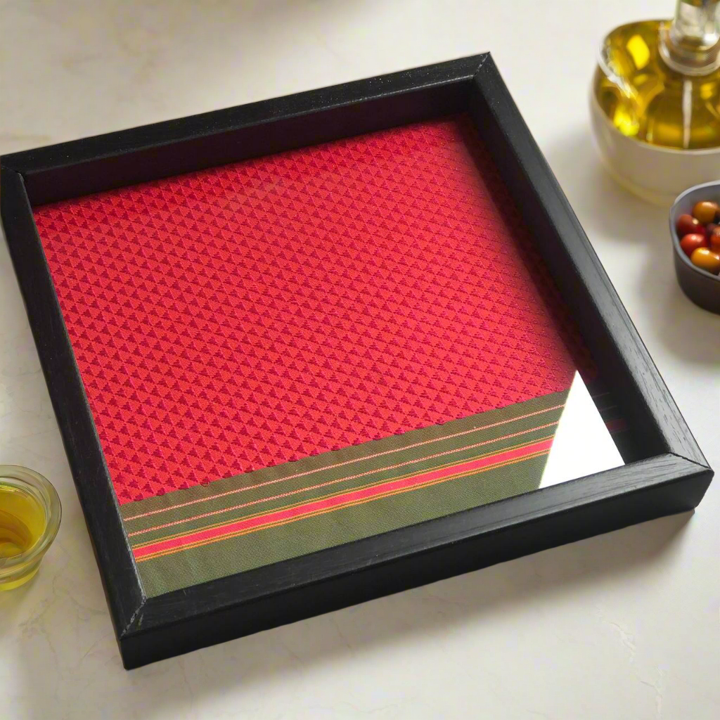 खण Fabric Serving Tray ..!✨♥️