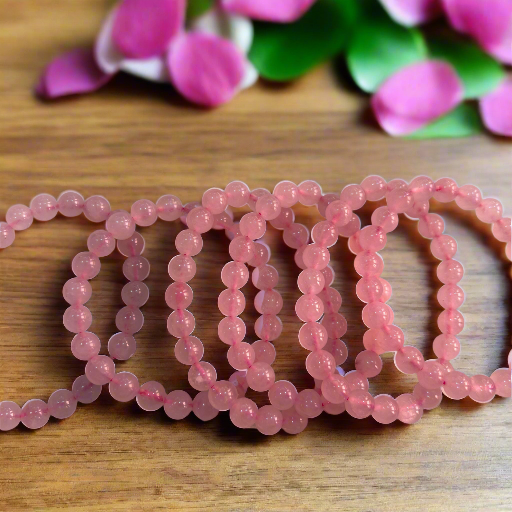 Natural Rose Quartz Bracelet 🍁🍂