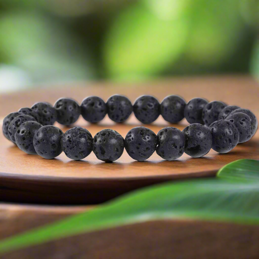 🖤 Natural Lava Stone Bracelet 🖤