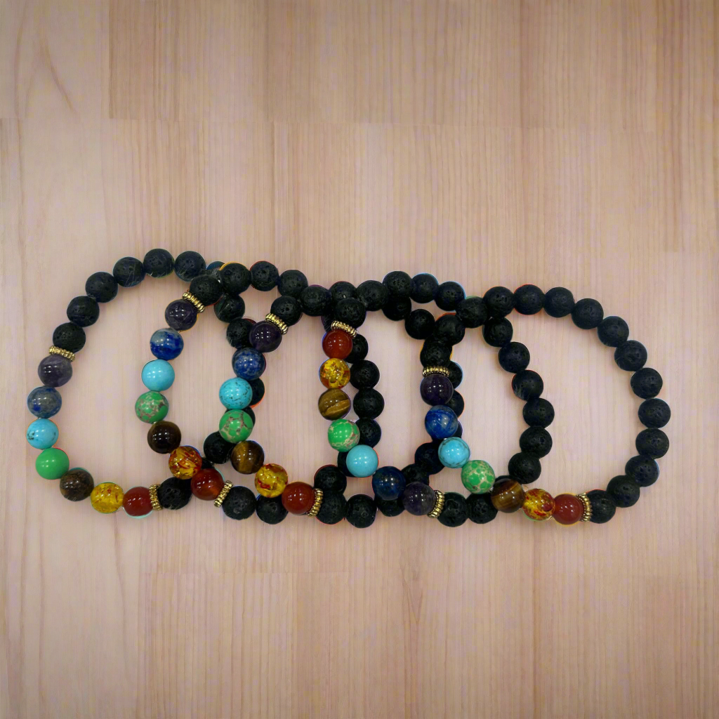 Seven Chakra + Lava Bracelet ✨🍃