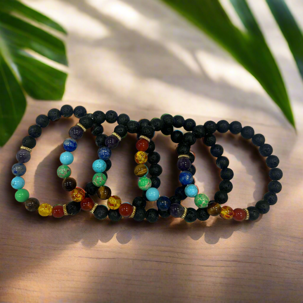 Seven Chakra + Lava Bracelet ✨🍃