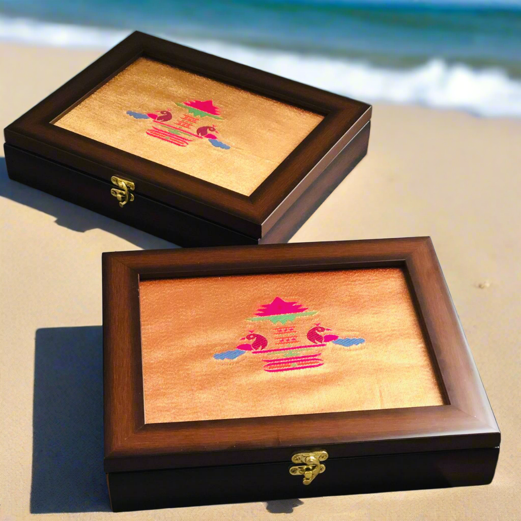 Golden Paithani Jewellery Box ♥️😍✨