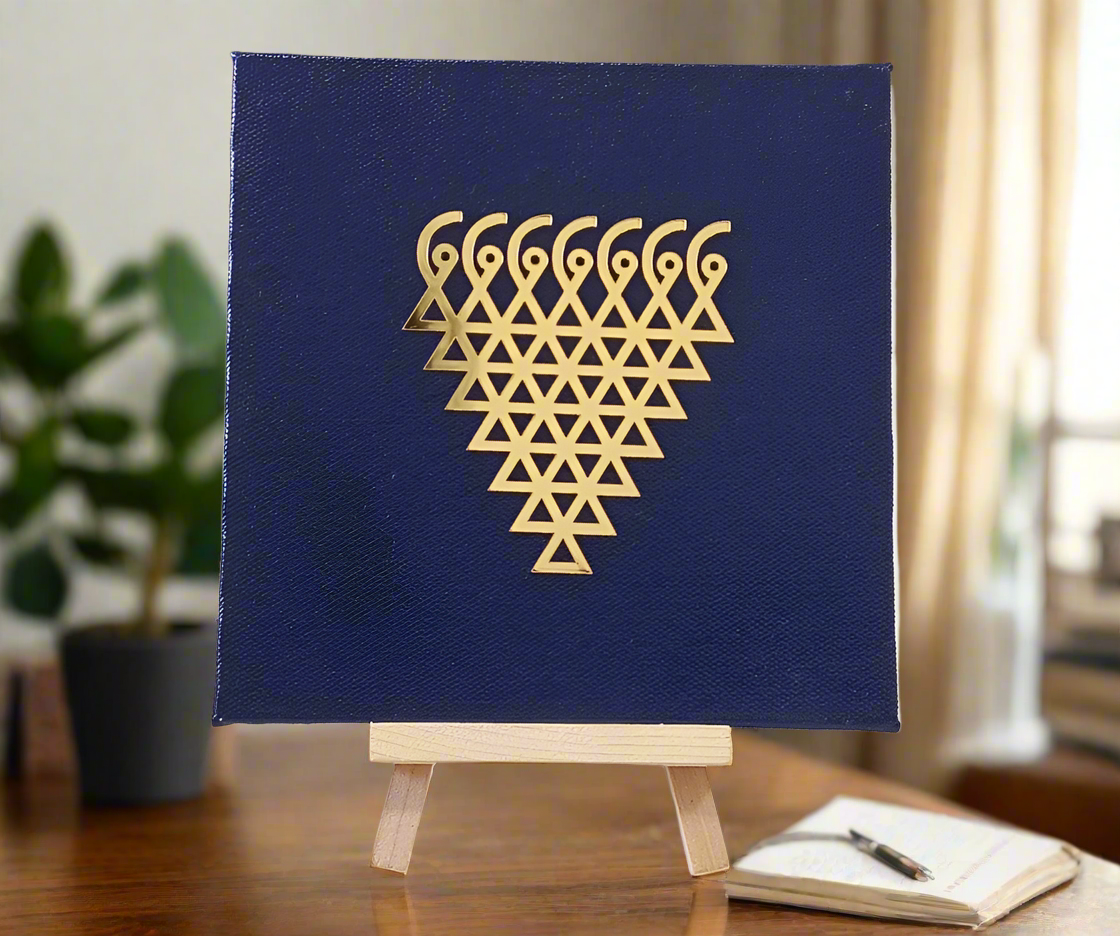 Golden Saraswati stand in pine wood 🙏🌼⚛️