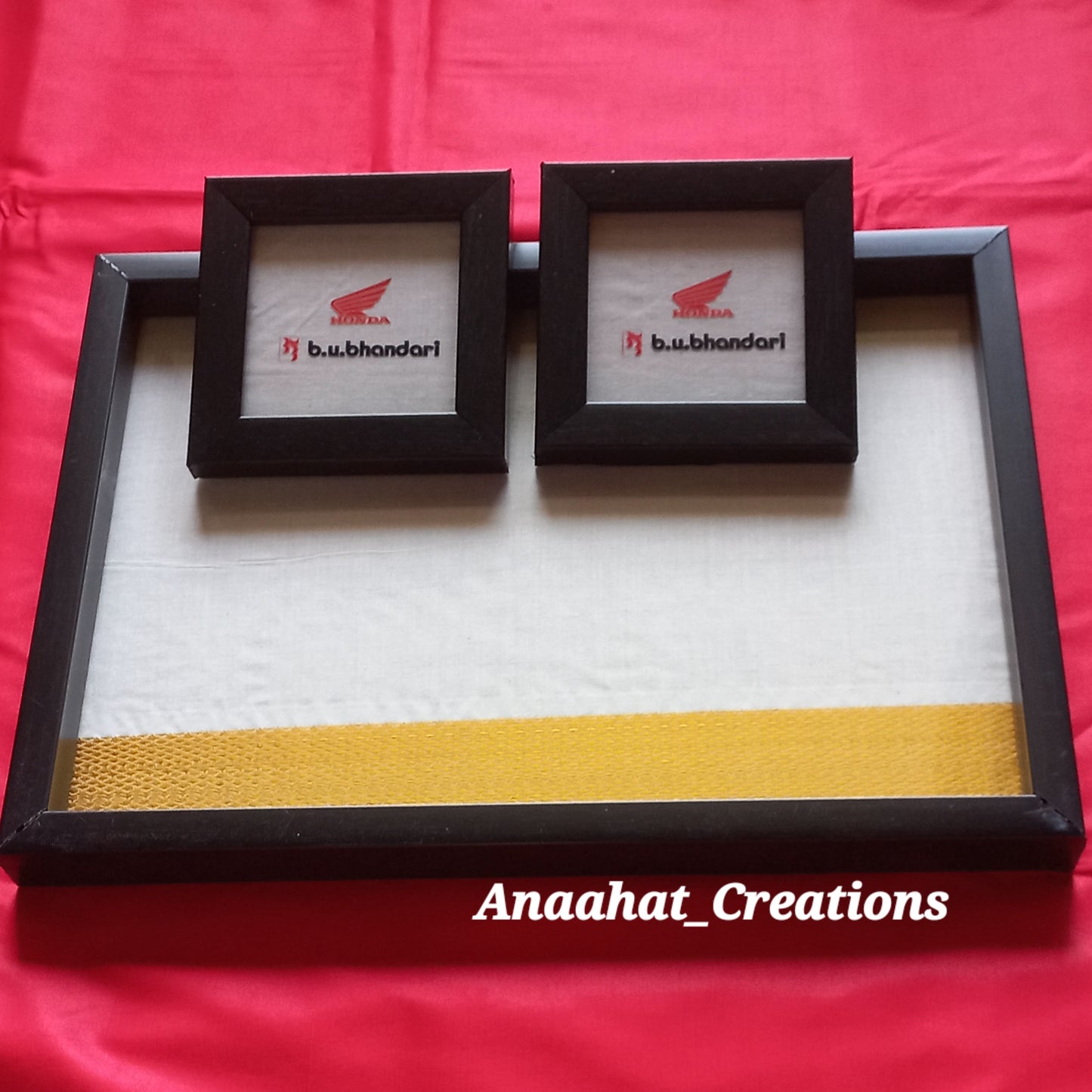 Company Logo Serving Tray with Tea Coasters🤩💚✅🍁🤩