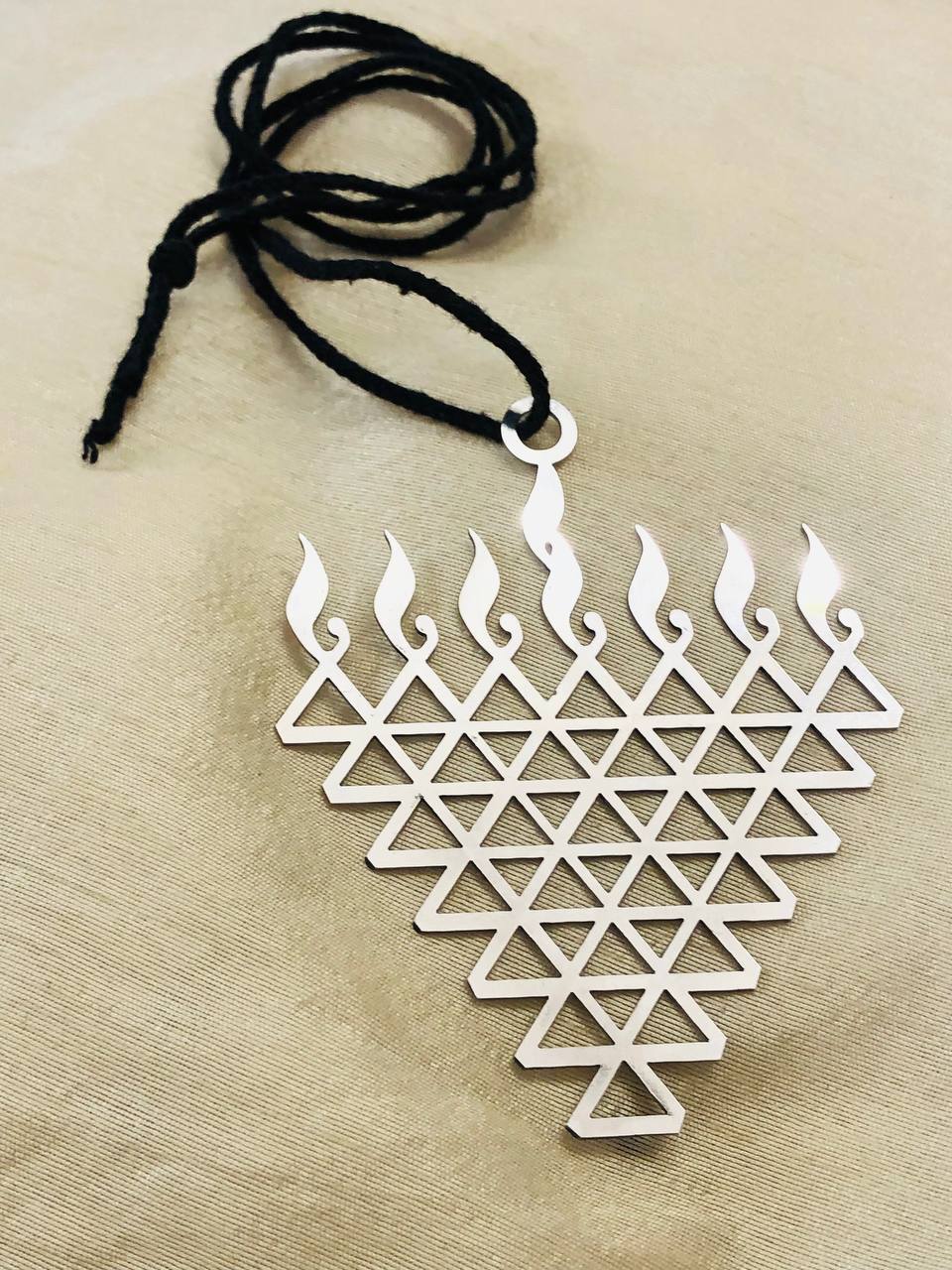 💎 Stylish & Spiritual – Saraswati Locket in Stainless Steel 💎