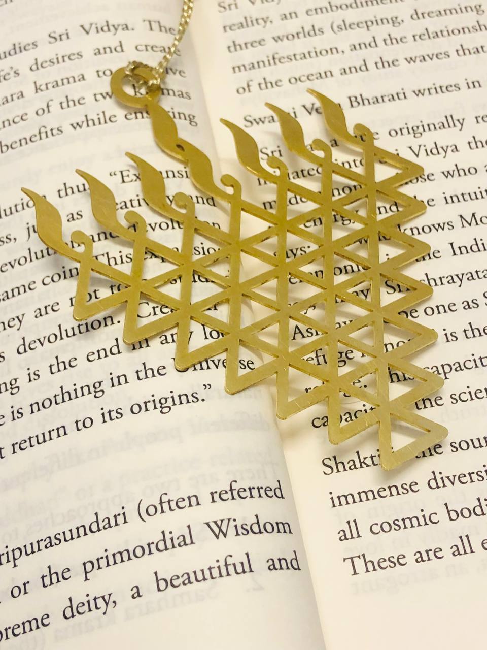 Pure Brass Saraswati Bookmark ✨❤️