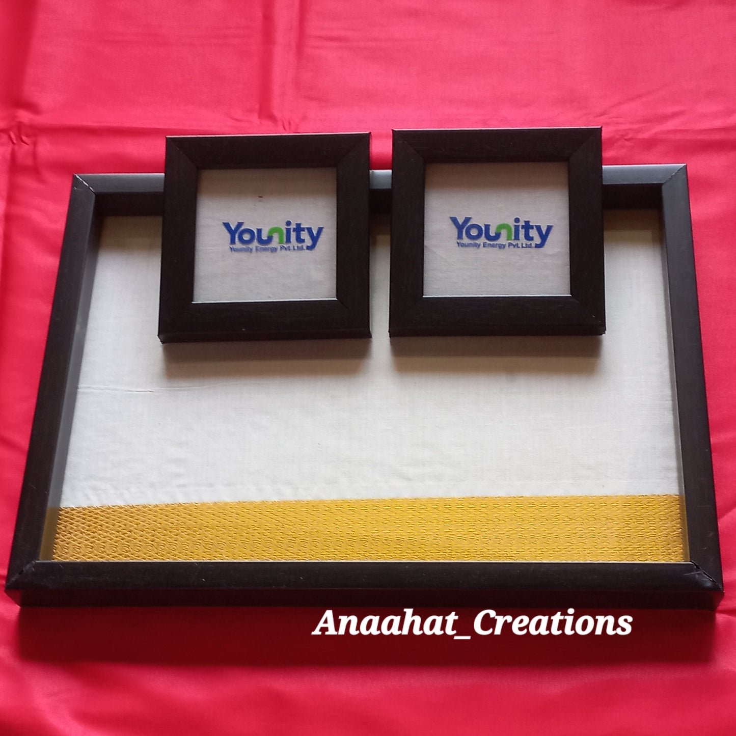 Company Logo Serving Tray with Tea Coasters🤩💚✅🍁🤩