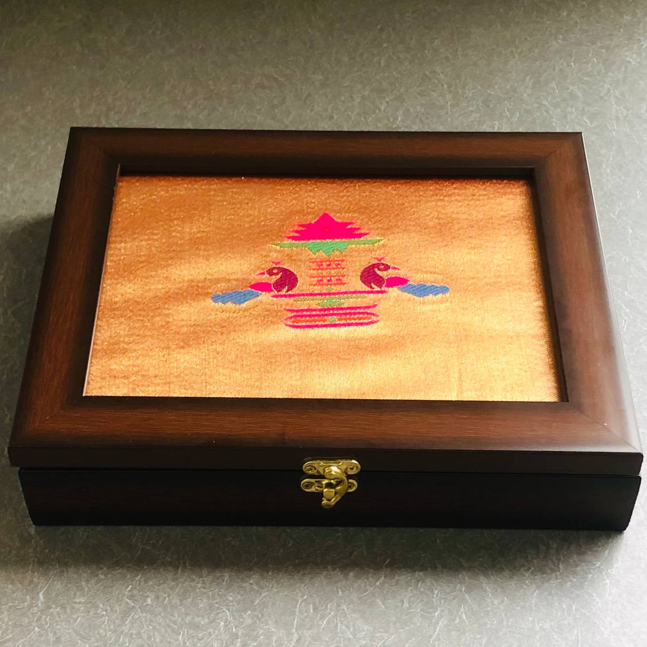 Golden Paithani Jewellery Box ♥️😍✨