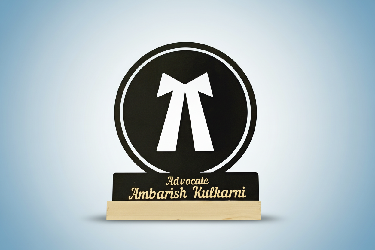 Advocate Metal Stand with pine wood base ✅