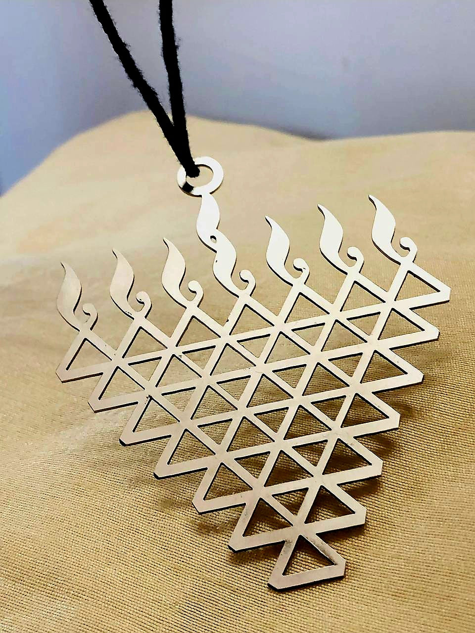 💎 Stylish & Spiritual – Saraswati Locket in Stainless Steel 💎