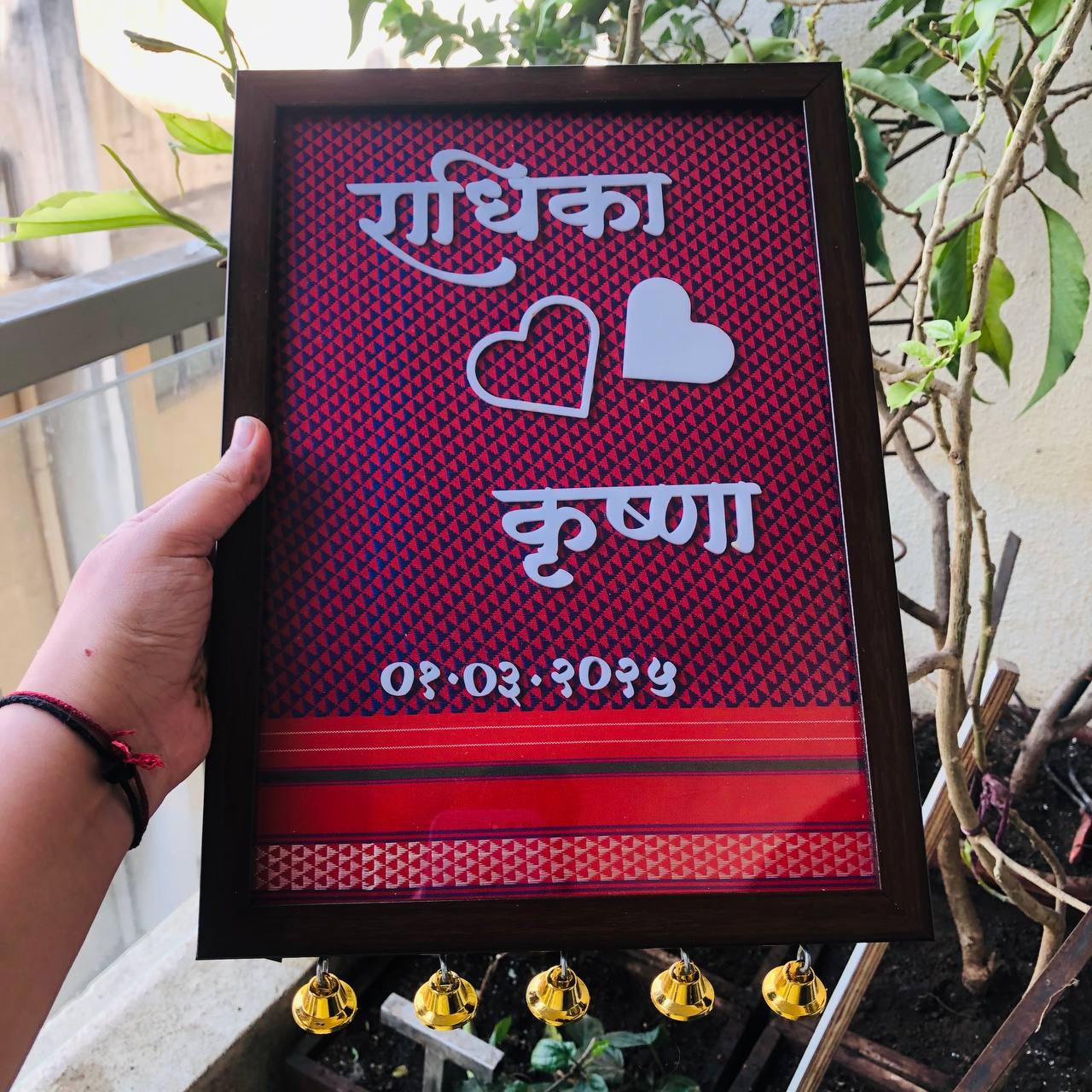 Couple Name Frame In Khann background ♥️♥️♥️