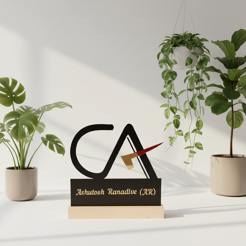 CA Metal Stand with pine wood base ✅