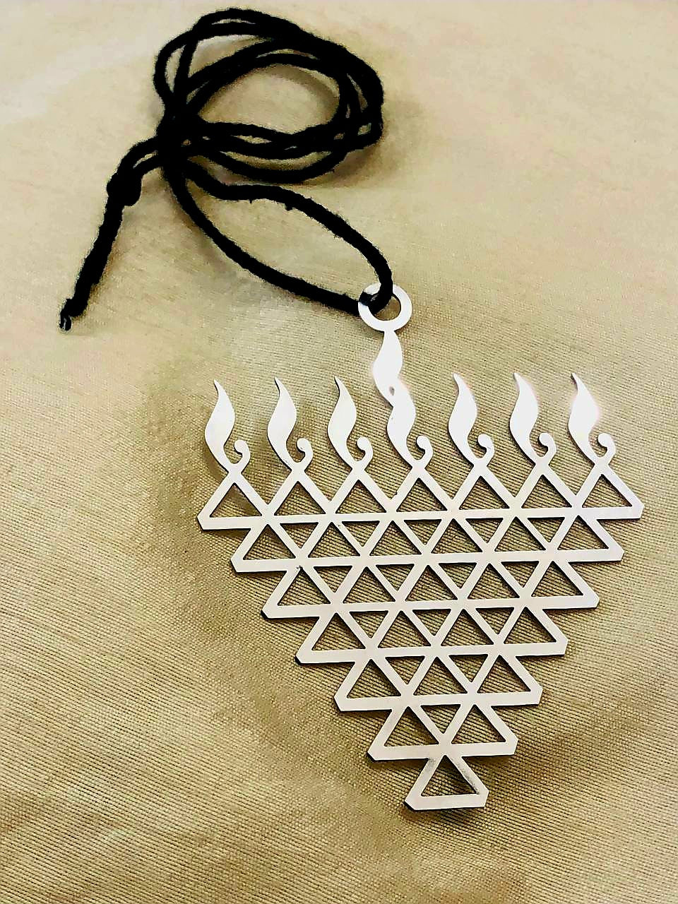 💎 Stylish & Spiritual – Saraswati Locket in Stainless Steel 💎