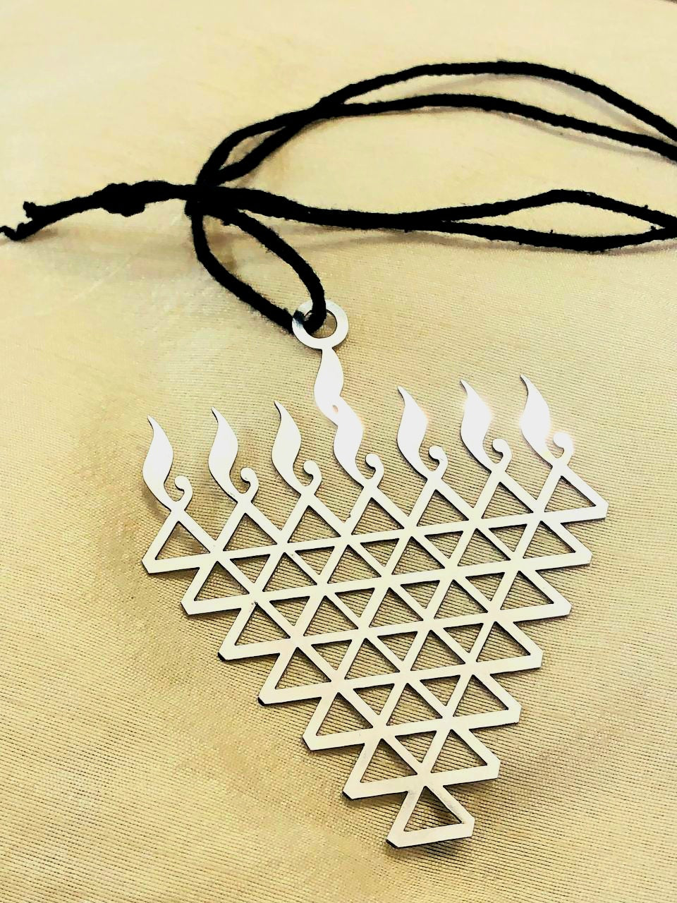 💎 Stylish & Spiritual – Saraswati Locket in Stainless Steel 💎