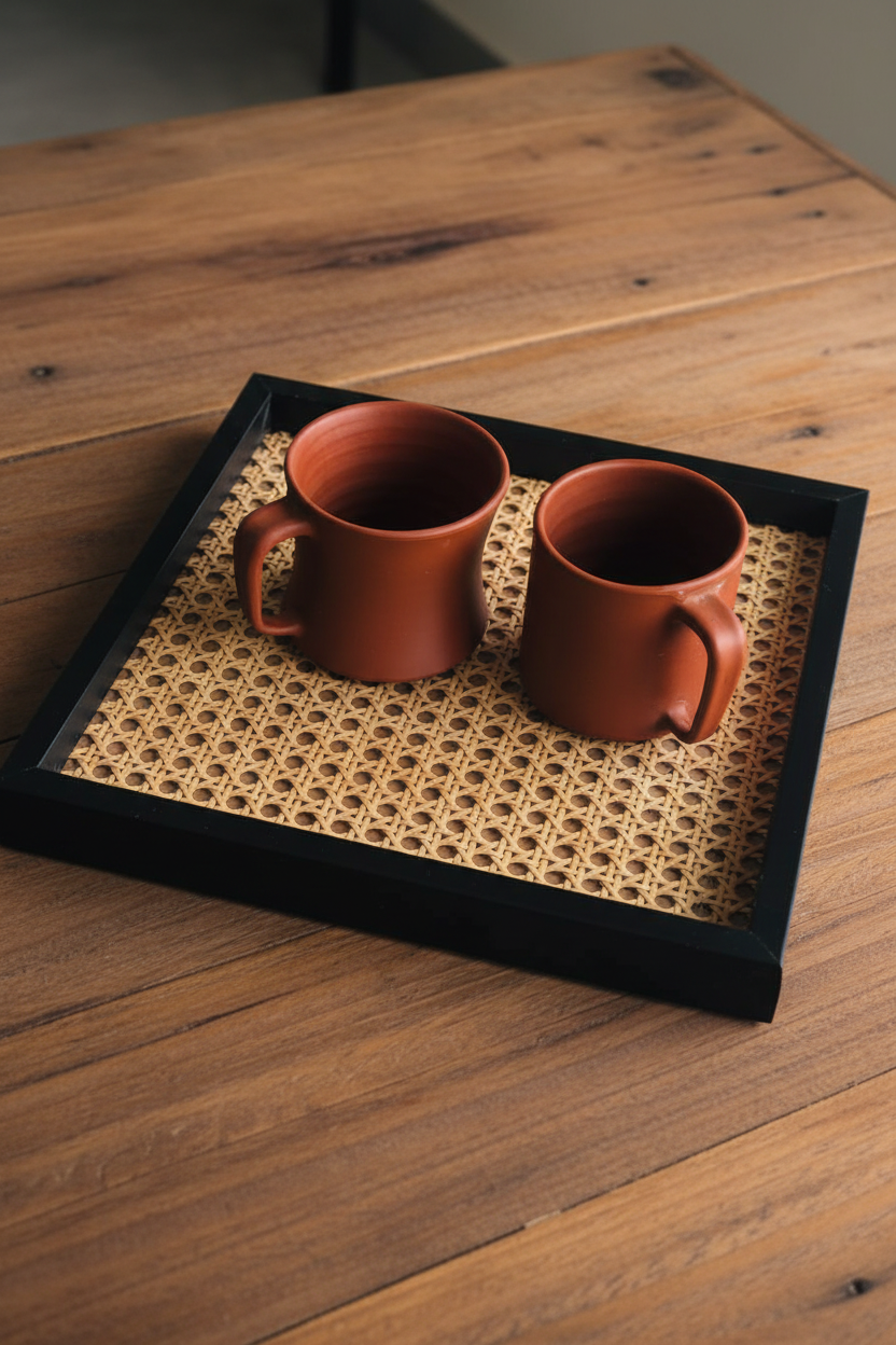 Rattan Cane Serving Tray❣️