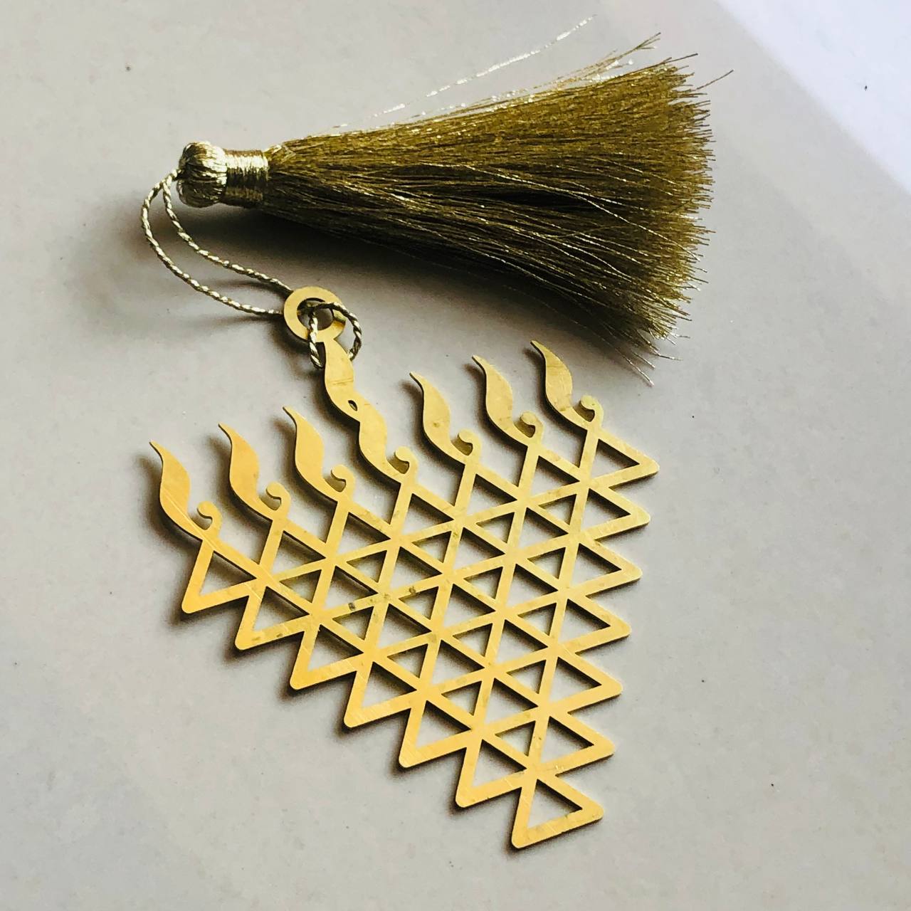 Pure Brass Saraswati Bookmark ✨❤️