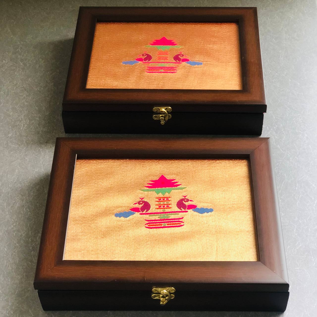 Golden Paithani Jewellery Box ♥️😍✨