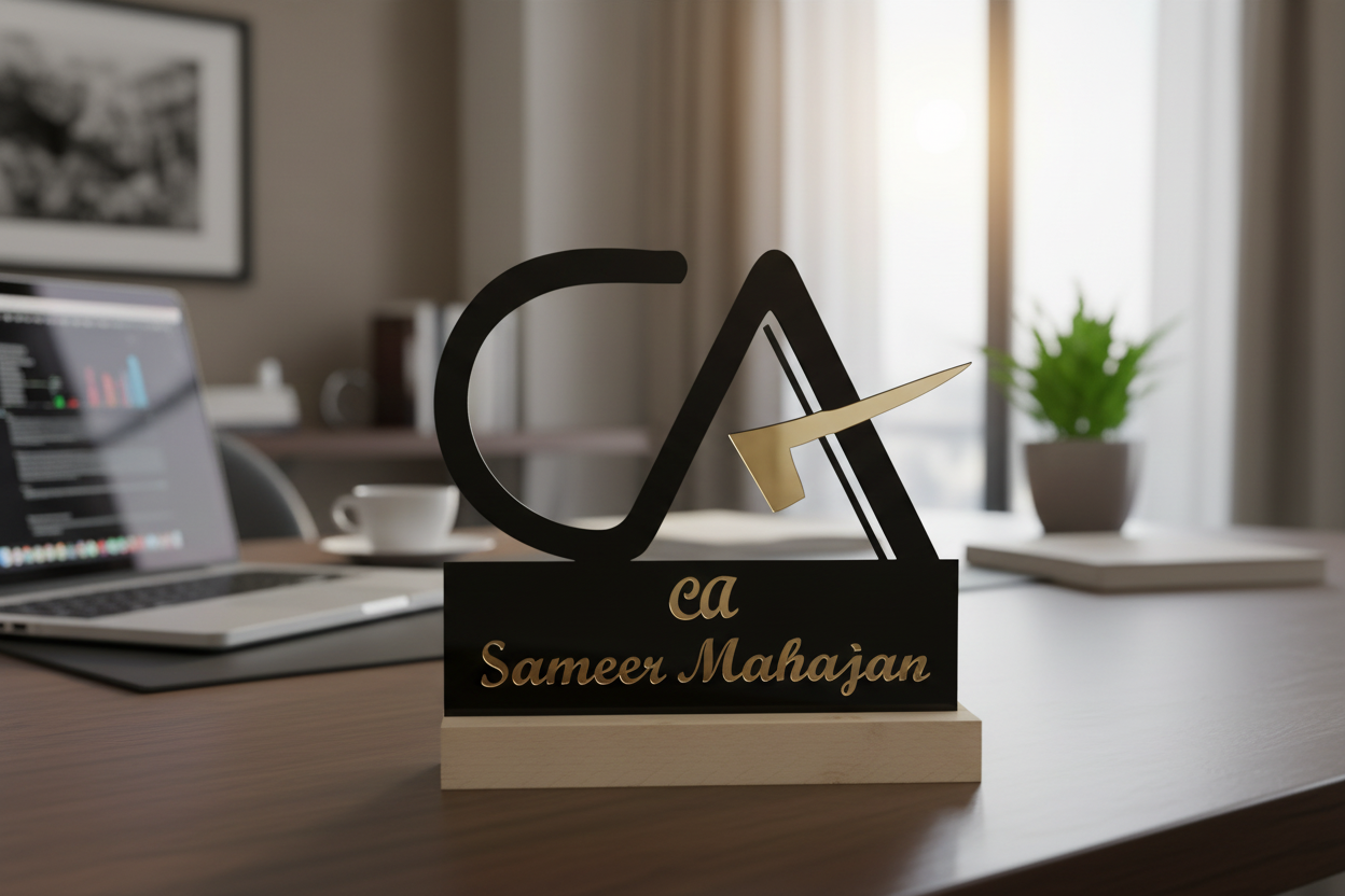 CA Metal Stand with pine wood base ✅