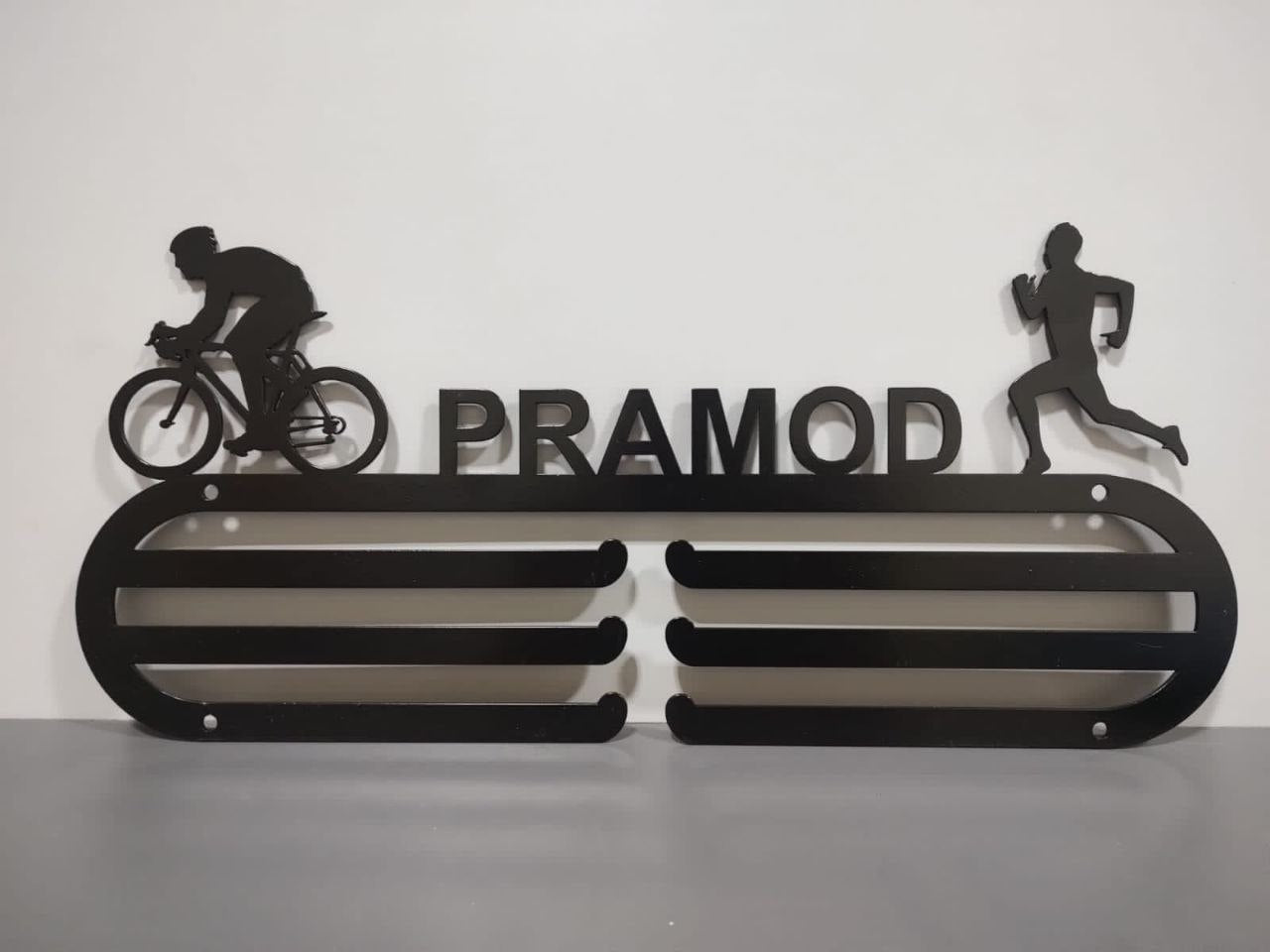 Personalized medal hanger