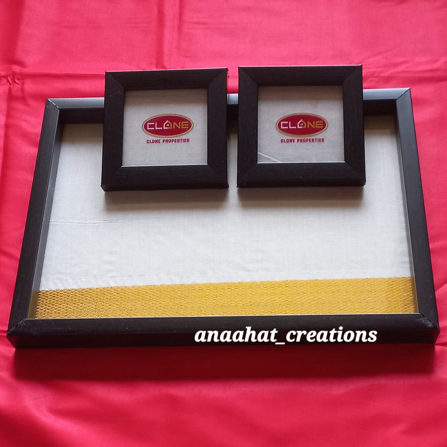 Company Logo Serving Tray with Tea Coasters🤩💚✅🍁🤩