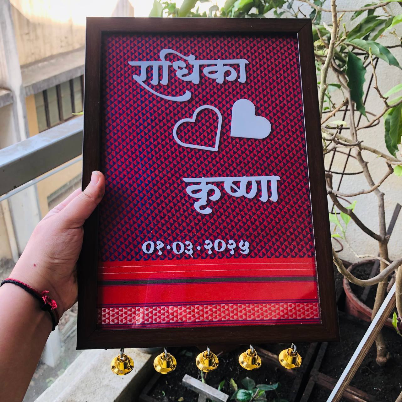 Couple Name Frame In Khann background ♥️♥️♥️